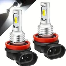2 Pçs H11 H8 H9 LED 6000K Branco 4300K Amarelo 8000K Gelo Azul Super Brilhante Farol Nevoeiro Lâmpadas 3570 Csp-Chips Fe