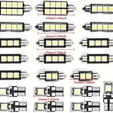 23 Pcs LED Lâmpadas Internas Do Carro , Lâmpada De Leitura No De 23 Pacotes , Branco 6500K , Chipsets 1000LM 5050 Brilha