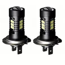2/4 PCS H7 + H7 Lâmpadas LED Para Carro , 21 chips SMD3030 , driver De Luz De Neblina Branco ultra Brilhante 6000K , 12V