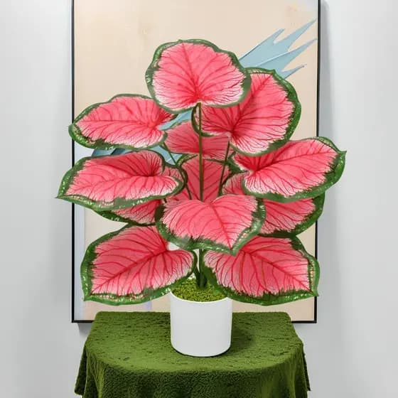 Halation Rosa Planta Falsa Bonsai Vasos De Plantas Artificiais Para Decoração De Quarto Interno E Externo Festa De Casam