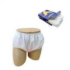 Calça Plástica Para Adultos Incontinência Geriátrica Sem Botão Lavável