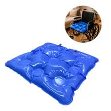 Almofada Para Assento Bóia Quadrada Terapêutica Hemorroida 40x40 Inflável Anatômica