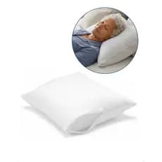Fronha Protetora Anti Ácaro Jasmin Branco 50x70cm Higienização Antialérgico Impermeável Microfibra