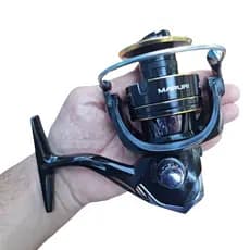 Molinete 6000 Grande para Pesca de Praia Maruri Gioto Alumínio Freio10kg Carretel Pesca Longo Arremesso