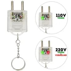 Chaveiro Teste Identificador de Tensão Voltagem 110V - 220V