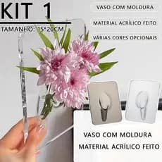 Vaso de acrílico transparente com enfeites criativos vaso hidropônico