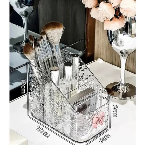 Porta Maquiagem Organizador De Acrílico Transparente Batom Cosméticos Make Multiuso