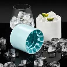 Mini Molde Para Cubos De Gelo Forma Em Silicone Ice Magic