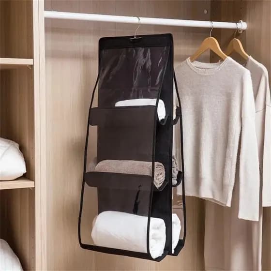 Organizador Multiuso Suporte De Bolsas Com Cabide Para Guarda Roupas