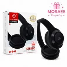 Fone Bluetooth Kapbom KA-9067 com som estéreo, Bluetooth 5.4, confortável e moderno 🎧