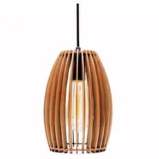 Pendente Luminaria Teto Decoração Modelo Roma Fiação Completa Cor Marrom - 1Rmm