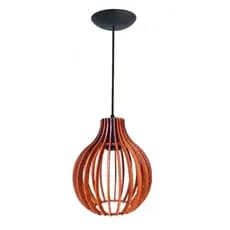 Pendente Luminaria Decorativa Balcão Cozinha Quarto Salão Varanda Cor Marrom - 1Cqm/Sf