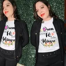 Blusa Feminina quem planta fé colher milagre premium preço de fábrica confortável