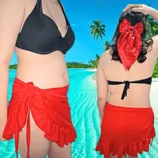 Saia Canga Praia Moda Praia Verão Estilosa Confortável Prática