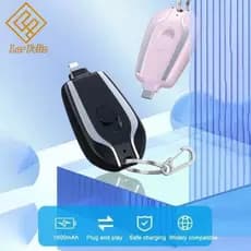 Carregador de Celular de emergência portátil chaveiro 1500 mah para TYPE-C android Rápido