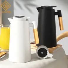 Garrafa Térmica 1 Litro Com Termômetro Led Para Chás / Café Design Moderno - ENVIO IMEDIATO