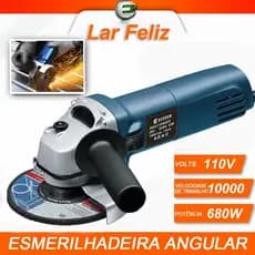 Esmerilhadeira Lixadeira Angular 680w 115mm 4.1/2 10000rpm 110V