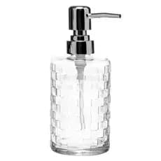 Porta Sabonete Liquido Vidro Dispenser Saboneteira Mosaico Luxo Cristal 330ml Banheiro Lavabo