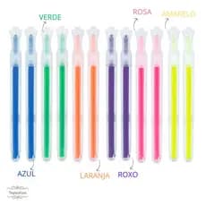 Kit 12 Marca Texto Neon Lyke Ideal para Escola e Trabalho