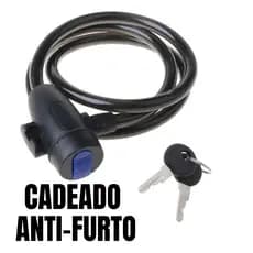 Cadeado para Moto e Bicicleta - Corrente Reforçada e Grossa, Segurança Máxima para Motos e Bikes