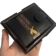 Carteira Couro 100% Masculina Couro Legitimo Premium Com Fecho Com Porta Cartão Completo Para Homens