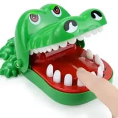 Brinquedo Crocodilo Morde Dedo Dentista Aperta  Desafio Criança