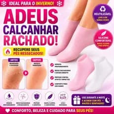 Par  Meias De Silicone Cuidados Com Os Pés Spa Uso Doméstico Silicone Gel Hidratante Para Pé Rachado