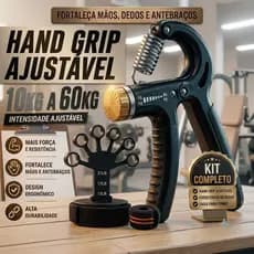 Hand Grip Flexor de Punho 40kg + Faixa Dedo Fisioterapia Exercício Fisioterapia
