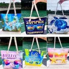 Bolsa Feminina Moda Praia Piscina Verão Grande Estilo