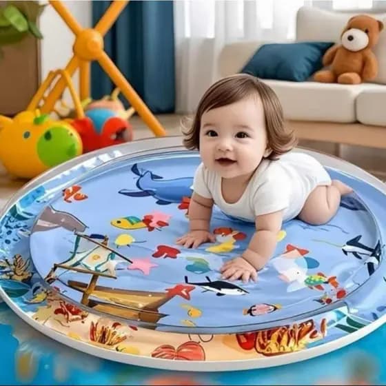 Tapete De Água Inflável Para Bebê Com Estampas De Animais Marinhos,Almofada de Brincar E Engatinhar