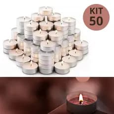 Kit de Velas Decorativa Flutuante Rechaud Decoração Romântica Redonda Com Suporte Aluminio  Festas