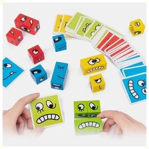 Cubo das Emoções Desenvolvimento Emocional Criatividade Jogo Educativo Infantil