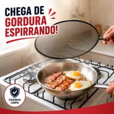 Tampa Para Fritura Com Cabo Anti Respingo Tela Anti Respingo 29*16.5CM c