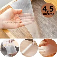 4,5 METROS Forro Antiderrapante para Armário Gaveta Geladeira Guarda Roupas Rolo Tamanho 30cmx90cm