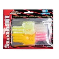 Kit 12 Iscas Silicone Maruri 6,5cm Soft Bait W017 - Traíra Tucunaré Pintado