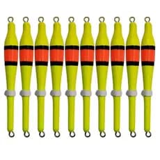 Kit Boias Pena Palito Caneta Feito em Madeira 6cm Pesca Tilápia Piau Lambari - Acabamento Premium