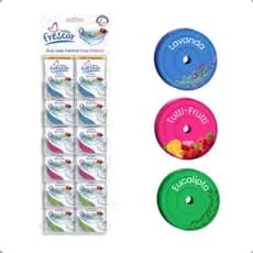 PEDRA SANITARIA NOVO FRESCOR 18G C/12 UN BANHEIRO VASO