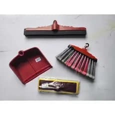 KIT vassoura rodo40cm pá e limpa azulejo