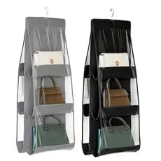 Organizador Multiuso Suporte De Bolsas Com Cabide Para Guarda Roupas