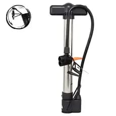 Bomba Para Encher Bola Bomba de ar Encher Pneu Bike Manual  3 Bicos Cabo Emborrachado