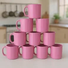 Kit Canecas 450ml de Plástico Festas Crianças Merenda Escolar, Cantinas, Aniversário Várias Cores
