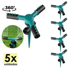 Irrigador Giratório 360° Automático Aspersor Potente 5x Pcs