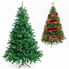Arvore de Natal Premium Cheia Pinheiro 180cm 950 Galhos