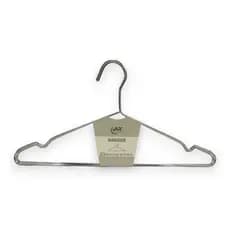 Kit 100x Cabides Ganhco De Roupas Aço Cromado Com Cavas