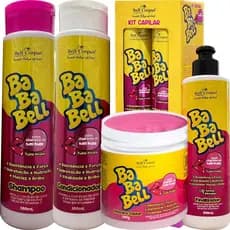 Kit BABABELL Tutti Frutti, Uva,Melancia,Banana Bell Corpus Cosmeticos Hidratação Capilar Cabelos