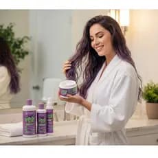 Kit Capilar Babelo Uva - Shampoo + Condicionador + Splay Desembaraçante + Mascara Condicionante
