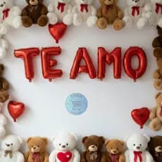 Balão Metalizado Letras TE AMO Vermelho | Decoração Festa, Aniversário, Dia dos Namorados
