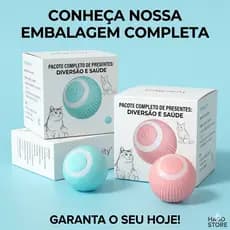Bola Maluca para Gatos Brinquedo Inteligente USB Interativo Automático Rotativo 360° Gatinho Pet Anti-Estresse