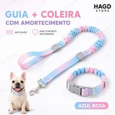 Guia Anti Puxão para Cachorro Elástica Resistente com Amortecimento Pet
