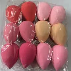 Kit Com12 Esponja Para Maquiagem Beauty